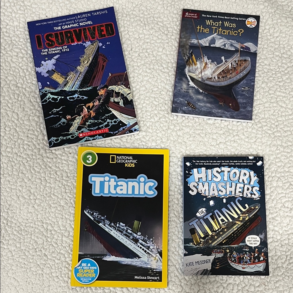 Titanic Themed Book Set
